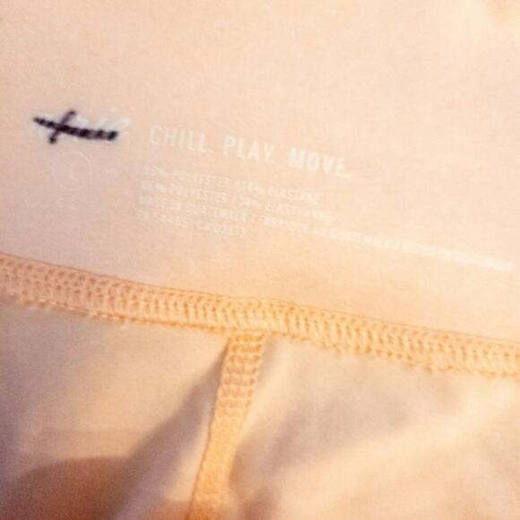 *3/$30* Aerie Peach Leggings -L - Picture 2 of 2
